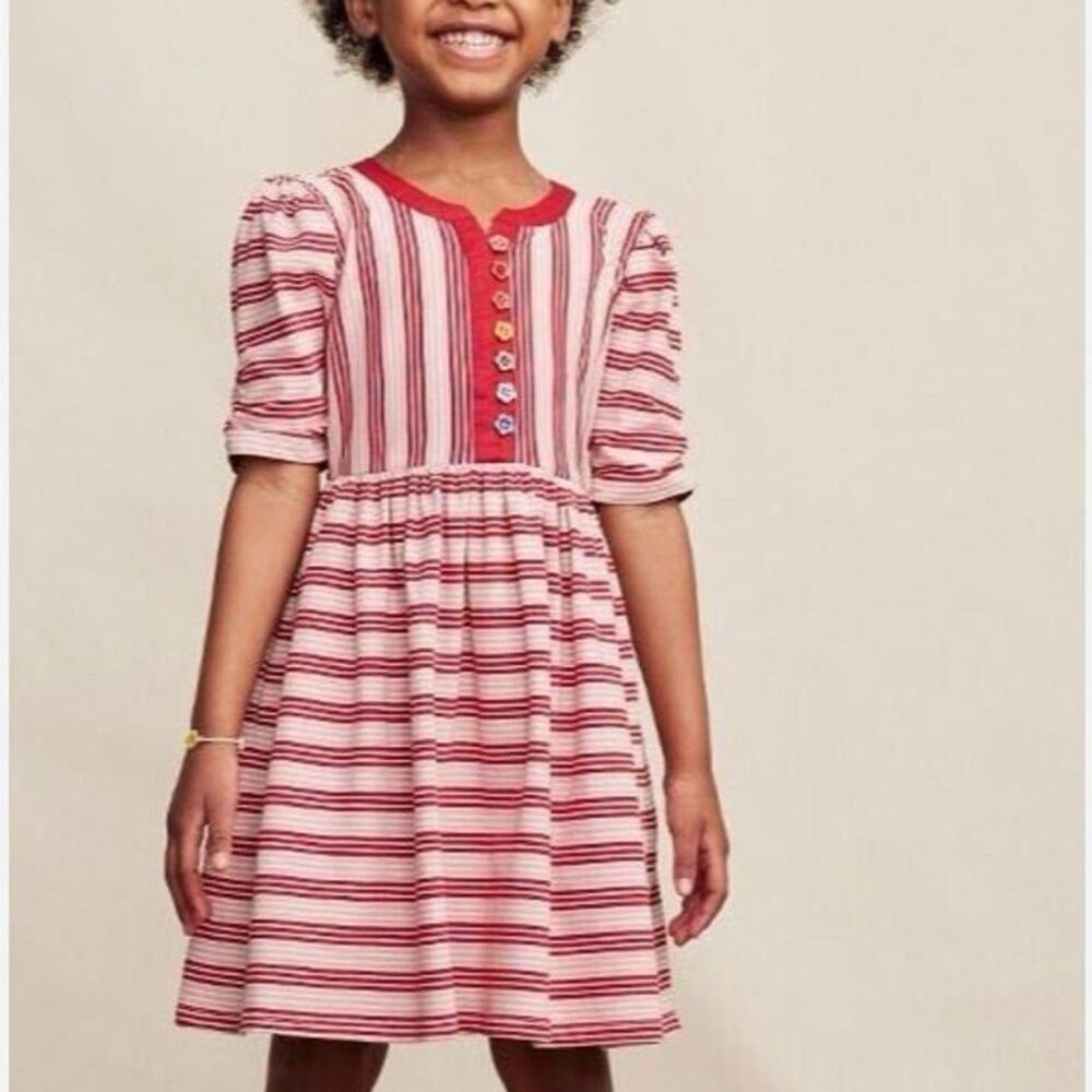 Matilda Jane Girls Heart to Heart Bookworm Knit Lap Dress Pink Red Size 8